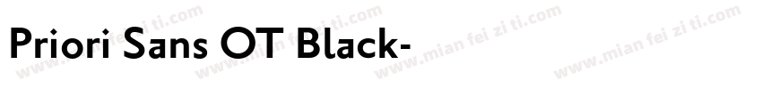 Priori Sans OT Black字体转换